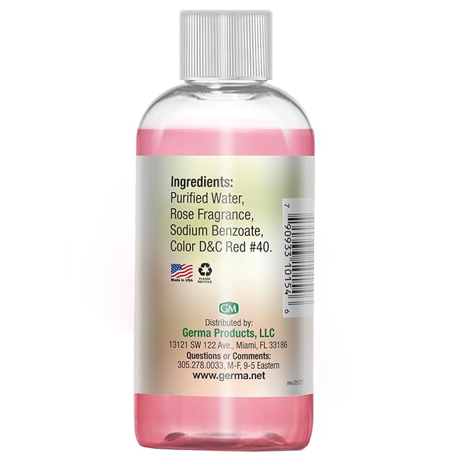 Germa Rose Water Facial Cleanser & Toner – Refreshing Botanical Skin Clarifier – Hydrating Daily Face Wash for Glowing Skin – Agua de Rosas – 4 fl oz