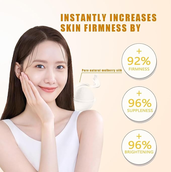 Fuente Silk Peptide Intensive Lifting Ampoule | Moisturizes, Firms and Lifts, Korean Anti-Aging Facial Essence, Smooths Wrinkles, Improves Elasticity | Christmas Gift for Women
