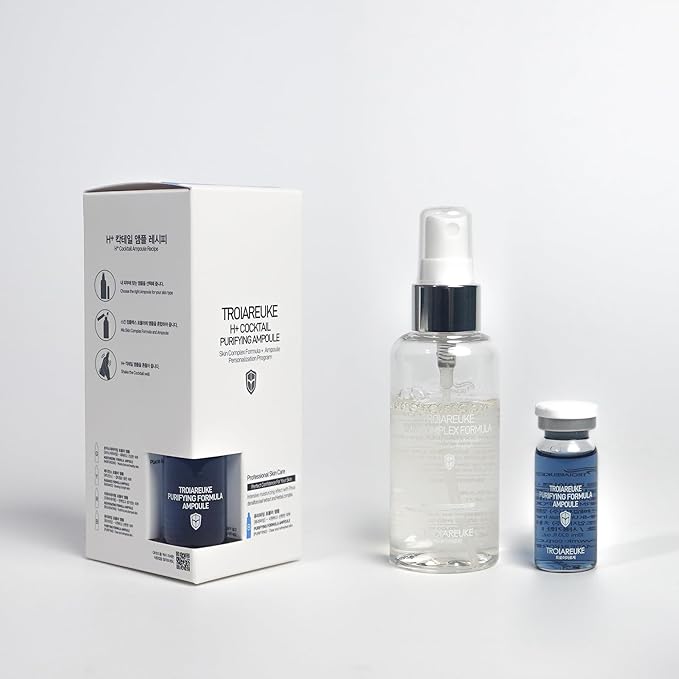 TROIAREUKE H+ Cocktail Ampoule Toner (2.37 Fl. Oz., Blue)
