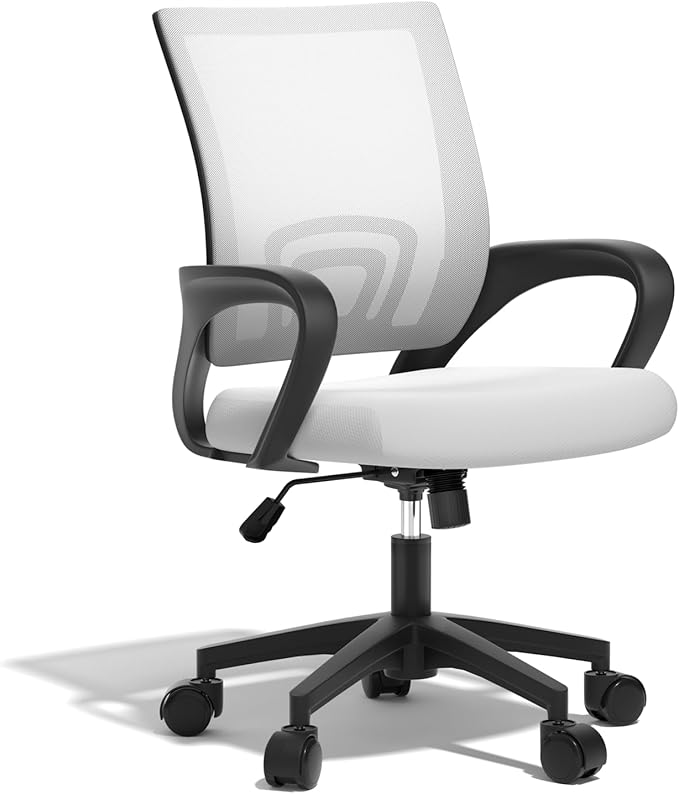 Ergonomic Office Chair 2P - 330Lbs, Breathable Mesh Computer Desk Chair with Lumbar Support & Armrest, Rolling Swivel Adjustable Tilt Lock for Home Office/Gaming, Bedroom Study