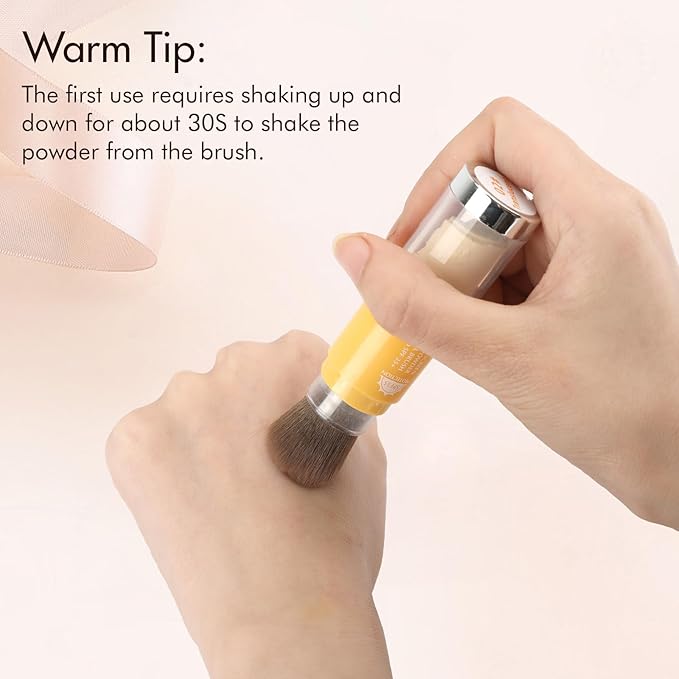 2 IN 1 Powder Sunscreen For Face【SPF 35】【Oil Control】【Lightweight】Matte Finish Mineral Sunscreen Setting Powder For All Skin，01-White