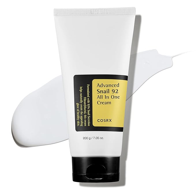 COSRX Snail Mucin 92% Moisturizer, Daily Repair Face Gel Cream Tube Type for Dry, Sensitive Skin, Not Tested on Animals, No Parabens, No Sulfates, No Phthalates, Korean Skin Care (3.52 Fl Oz / 100g)