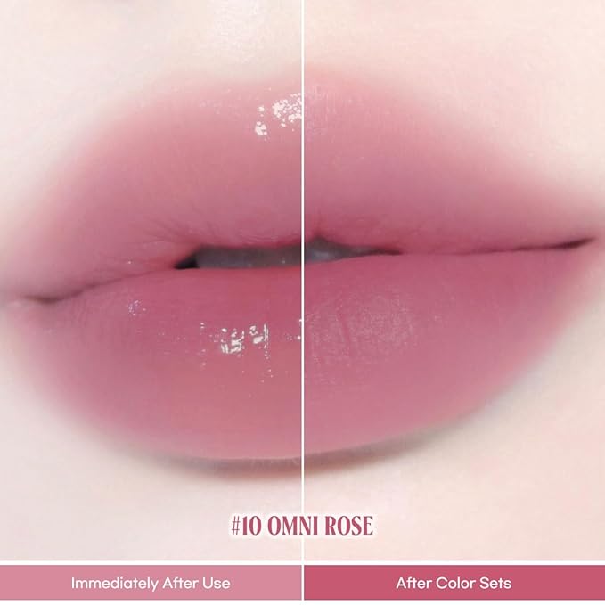 Peripera Ink Jellable Tint, Lip Stain, Korean Lip Tint, High Pigment Color, Longwear, Weightless, Moisutizing, Hydrating (010 Omni Rose)