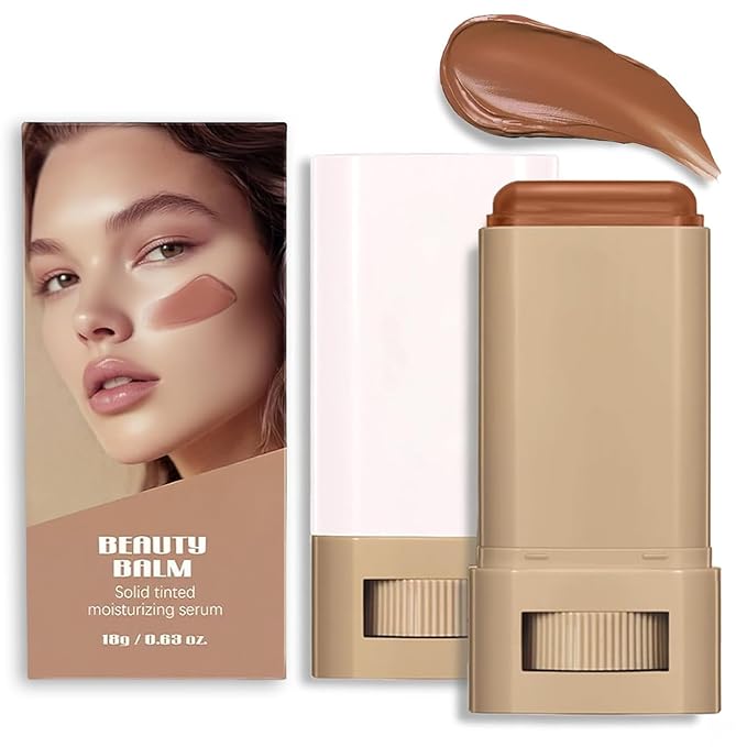 Foundation Stick Skin Tint for Black Women 6 Color Skin Tint Balm Face Solid Tinted Moisturizing Contour Stick Foundation 03