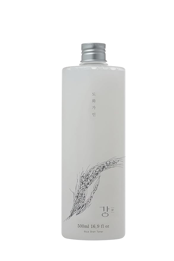 Gentle Rice Bran Toner Korean for Face (Tone, Rejuvenate & Moisturize) - Hydrating Vegan with Hyaluronic Acid - Rice Bran Extract (16.9 Fl oz)