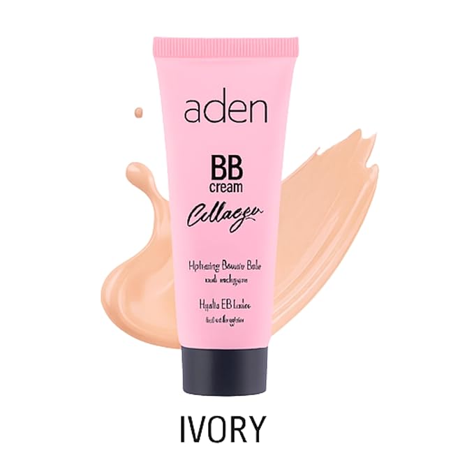 aden BB Cream Tinted Moisturizer with SPF 15–30 ml Hydrating Face Moisturizer with SPF & Collagen - acne BB Cream Foundation & Tinted Sunscreen for face – Natural Coverage Made in Europe 01