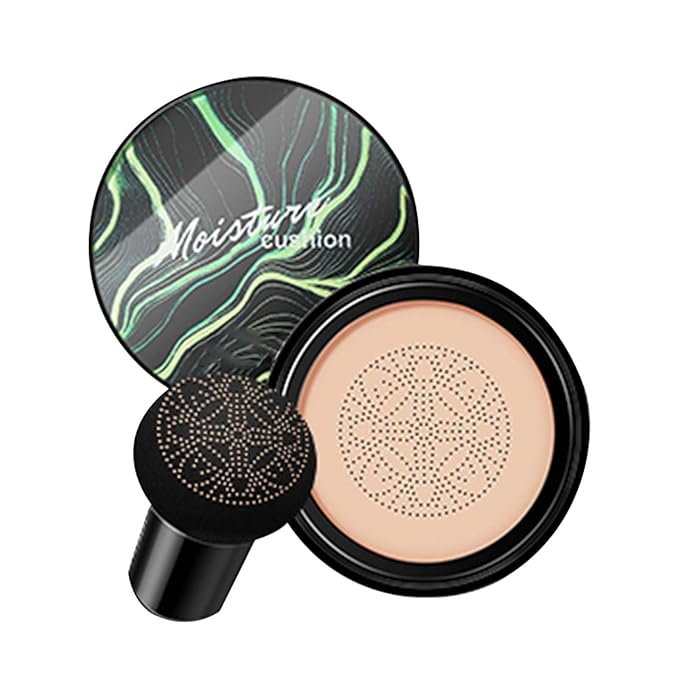 Honey and Pine Makeup, Honey and Pine CC Cream, Mushroom Head Air Cushion CC Cream, Honey and Pine Moisture Concealer Foundation, Honey & Pine Make Up Flawless Light Long Lasting (Ivory, 2.99IN)