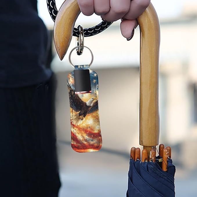 Pensura Chapstick Holder Keychain Fashion 5 Pcs Car Keychain Holder Portable Chapstick Holder Keep from Scratched and Dust