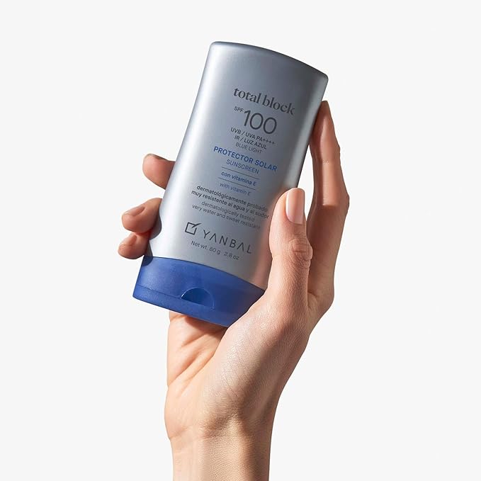 TOTAL BLOCK Sunblock SPF100 Blue Light RSF 99 % High Protection by Yanbal