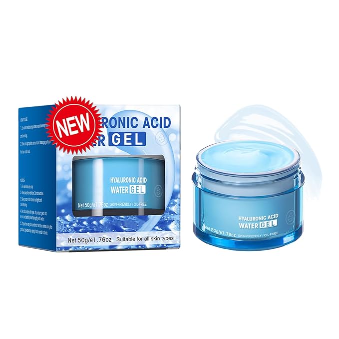 Hydro Boost Hyaluronic Acid Moisturizing Water Gel, Face Moisturizer For Oil Skin, Hyaluronic Acid Formula Combined With Water,Lightweight and Long-lasting Hydration-1.76Oz (Water Gel)