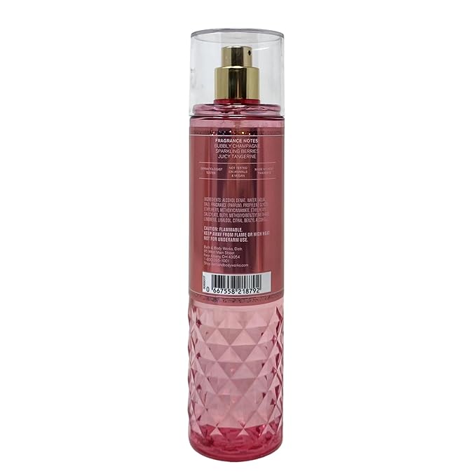 Bath & Body Works Champagne Toast Deluxe Gold Woven Basket Gift Set - Fragrance Mist - Body Cream - Shower Gel and Body Lotion - with a Himalayan Salts Springs Bar Soap - Full Size