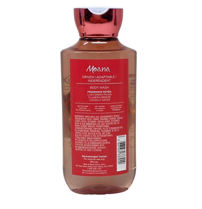 Bath & Body Works Limited Edition Princess Collection Moana Duo Gift Set - Fragrance Mist and Body Wash - with a Wild Jasmine Bar Soap - Full Size