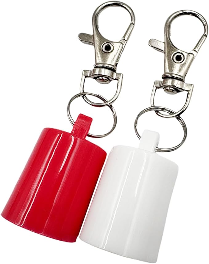 4 PSC Keychain Cap Compatible with LANEIGE 0.35oz Lip Balm,Portable Holder Keychain Cap