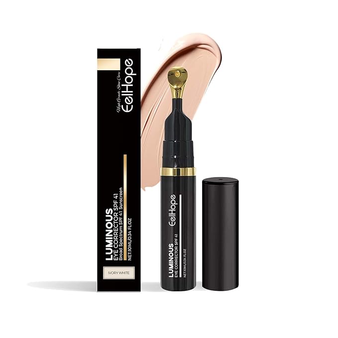 Luminous Eye Corrector SPF 41, Dark Circles Under Eye Treatment Color Corrector, Anti-Aging Tinted Eye Cream, Luminous Eye Corrector, Hydrating Eye Serum Cream (Natural Color)