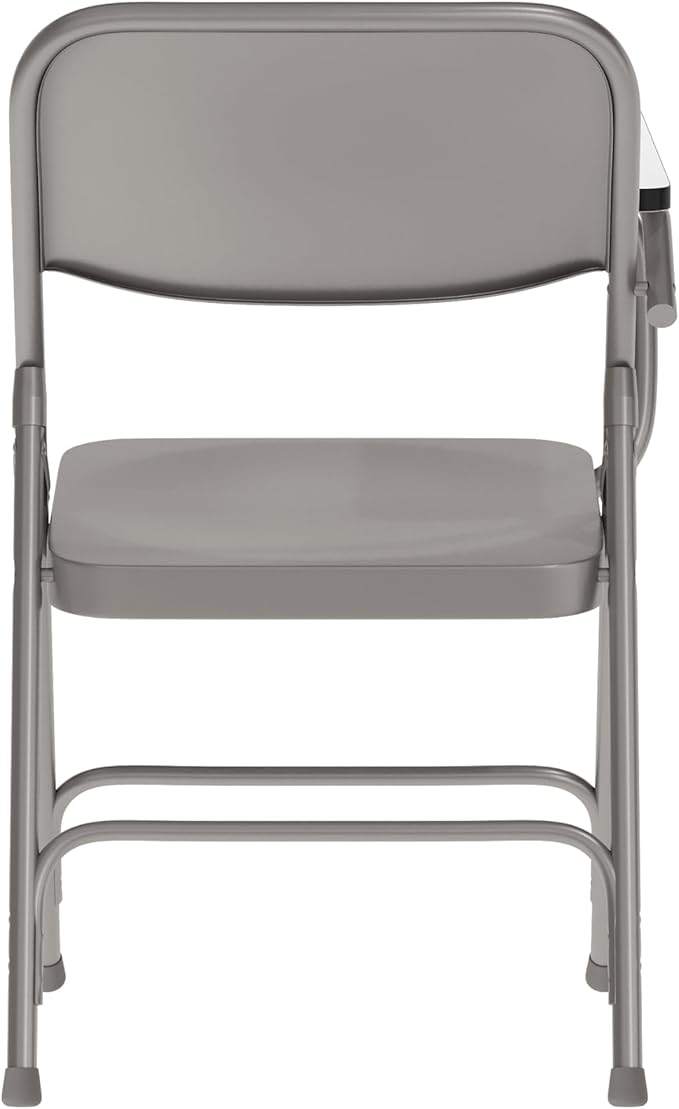 Flash Furniture Rutherford Steel Folding Chair with Right Handed Tablet Arm, Commercial Foldable Conference Room Tablet Arm Chair, Set of 2, Gray