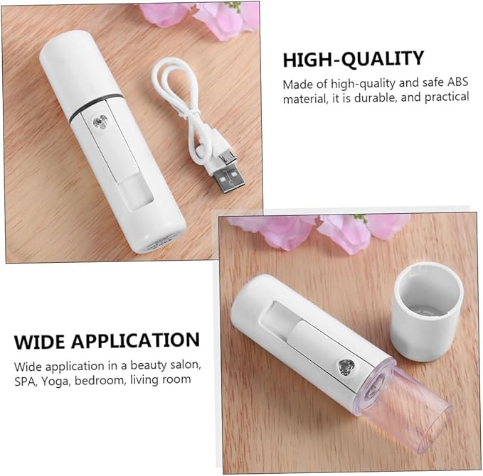2pcs Skin Care Facial Steamer Mist Sprayer Face Humidifier Tool for Rosacea Essence Toner Mist Long-Lasting Moisture Beauty Tool for Ages