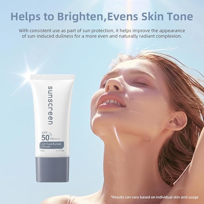 SPF 50+ PA+++ Sunscreen Lotion for Face & Body, No White Cast, For Sensitive & Oily Skin