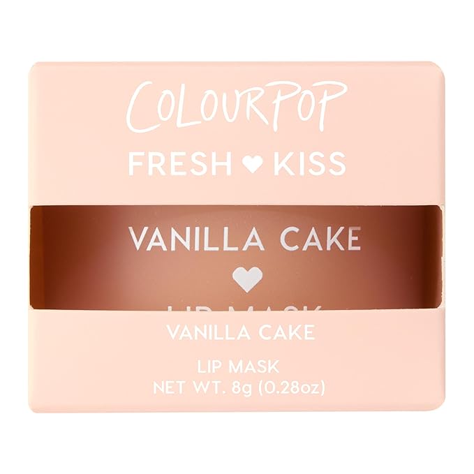 ColourPop Fresh Kiss Lip Mask - Leave-On Lip Moisturizer & Overnight Treatment - Replenishes Dry Lips with Shea Butter & Vitamin E - Vanilla Cake (0.28 oz)