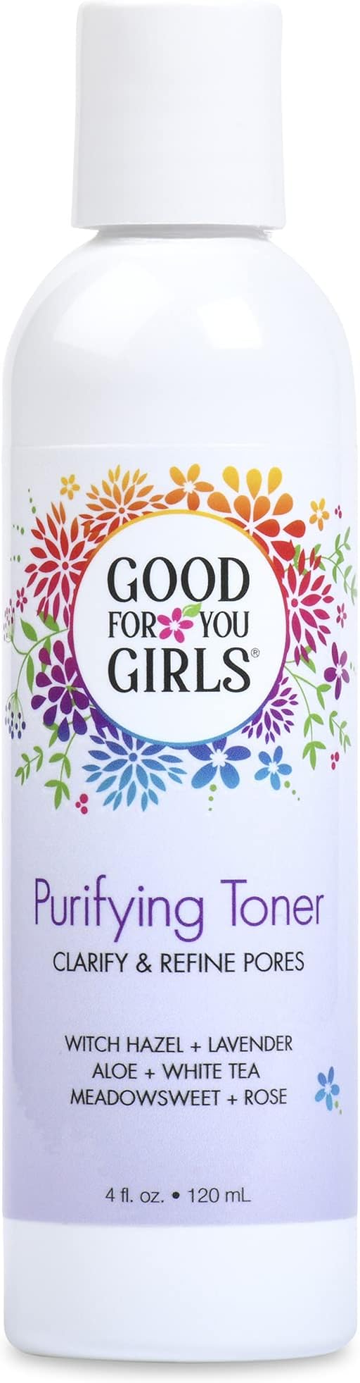 Good For You Girls Hydrating Toner for Face Contains Aloe, Witch Hazel, Meadowsweet, Chamomile, Rosewater, Witch Hazel Toner for Face, Alcohol Free (4 Fl. Oz)