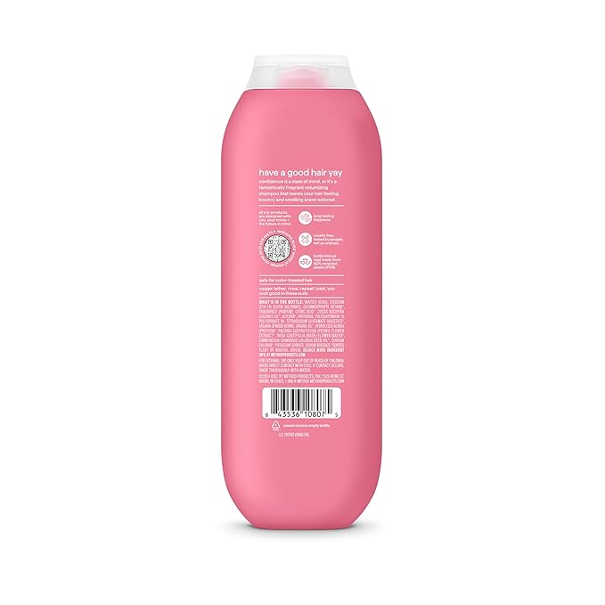 Method Pure Peace Volumizing Shampoo - For Thicker, Fuller and Visibly Hydrated Hair - Sulfate Free and Safe for Color-Treated Hair - 14 oz