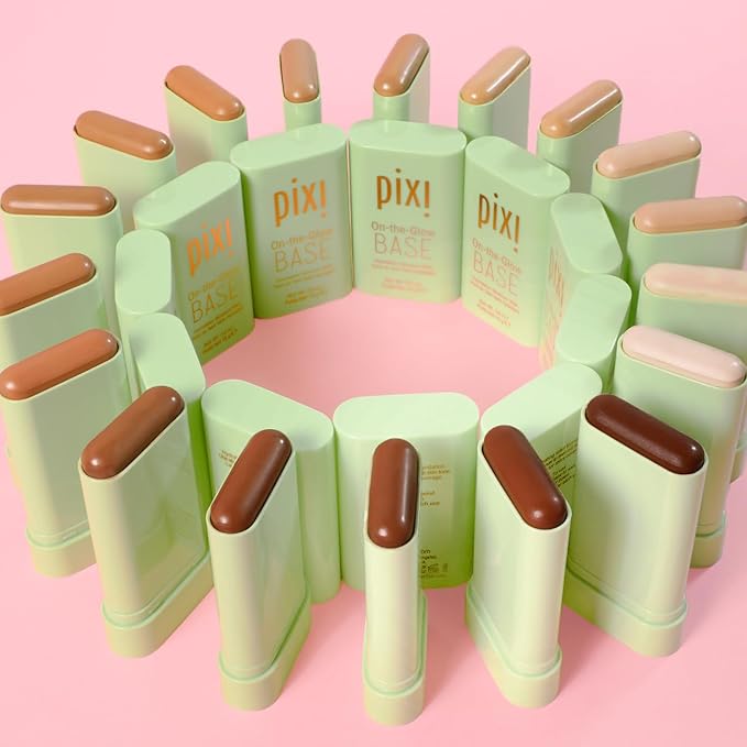 Pixi Beauty On-the-Glow Base| Tinted Moisturizer Foundation Stick | Cinnamon: Deep, neutral shade| 0.6 oz / 19g