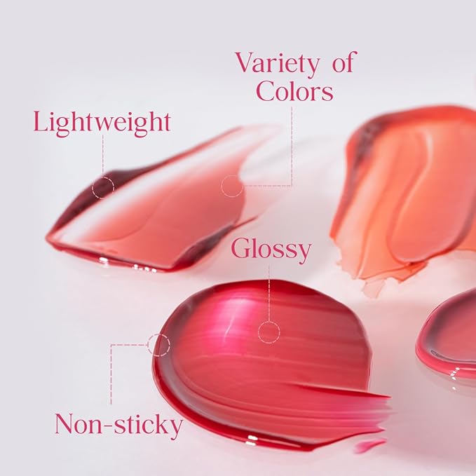 CLIO Crystal Glam Tint, Glossy Lip Tint with Glass-Like Shine, Lightweight Buildable Lip Stain, Long-Lasting Color, Non-Sticky, Rose Extract, Korean Lip Tint (013 KOSHORT PEARL CORAL)