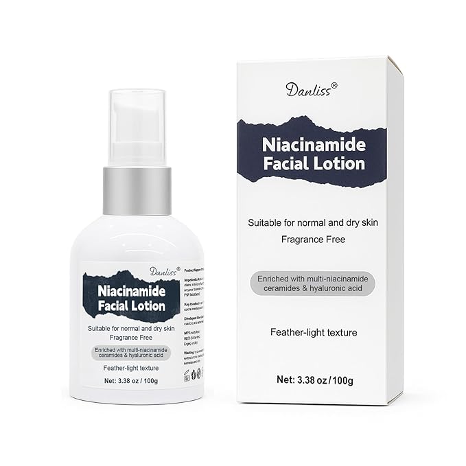 Niacinamide Moisturizer Cream, Hyaluronic Acid & Squalane for Face, Lightweight Daily Lotion for Dry Skin, Strengthens Skin Barrier, Provides Instant Comfort & Lasting Hydration, Unscented 3.38 oz