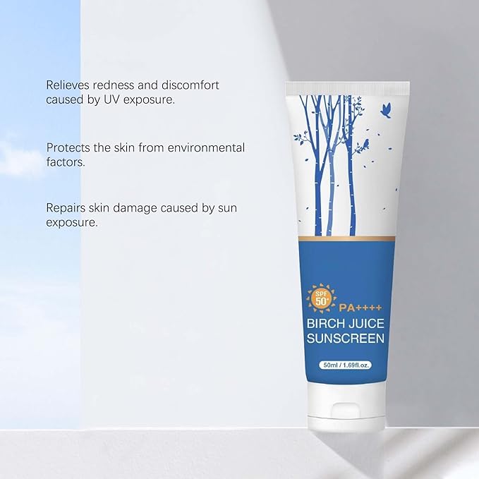 Birch Juice Moisturizing Sunscreen, UV LOCK SPF50 Broad Spectrum, Moist Essence Sunscreen for Face Korean Skincare, No White Cast, 1.69 Fl Oz (1)