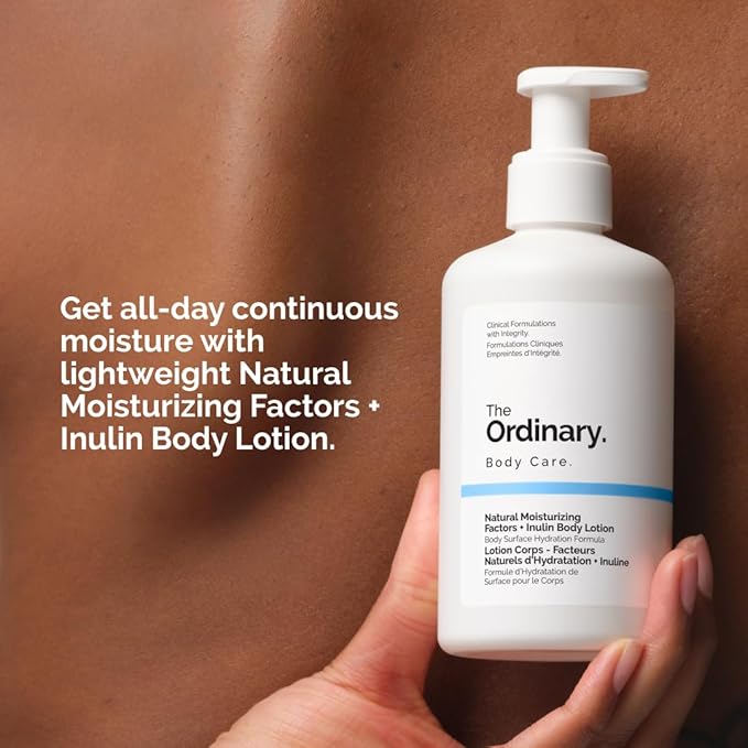 The Ordinary Natural Moisturizing Factors + Inulin Body Lotion,Lightweight Hydration for All-Day Moisture & Skin Barrier Support,Accepted by the National Eczema Association,8.1 Fl Oz,(Pack of 2)