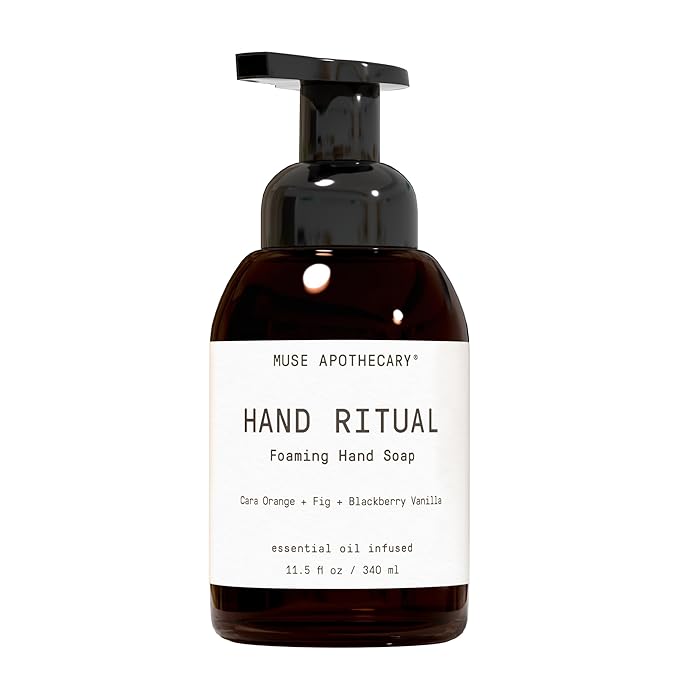Muse Apothecary Hand Ritual - Aromatic and Nourishing Foaming Hand Soap, Infused with Aromatherapy Essential Oils - USDA Certified Biobased - 11.5 oz, Cara Orange + Fig + Blackberry Vanilla