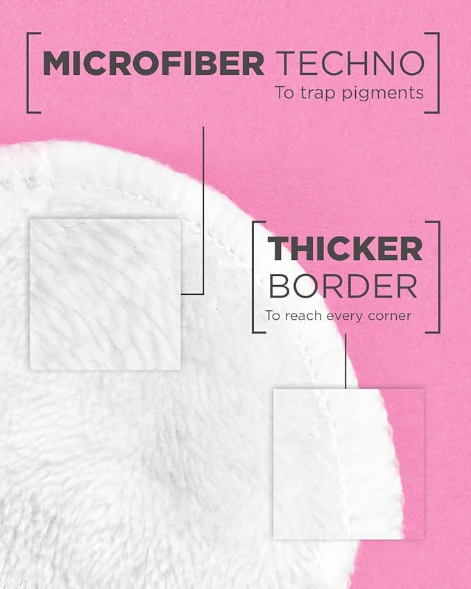 Garnier Micellar Cleansing Eco Pads, Reusable, 3 Ultra-soft Microfiber Pads, 1 Count (Packaging May Vary)