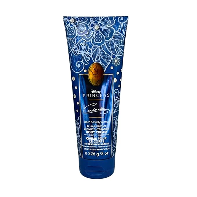 Bath & Body Works PRINCESS COLLECTION Fine Fragrance Mist & Ultimate Hydration Body Cream 2-piece Gift Set with a Bow for Holidays - Full Size – Limited Edition (Cinderella)
