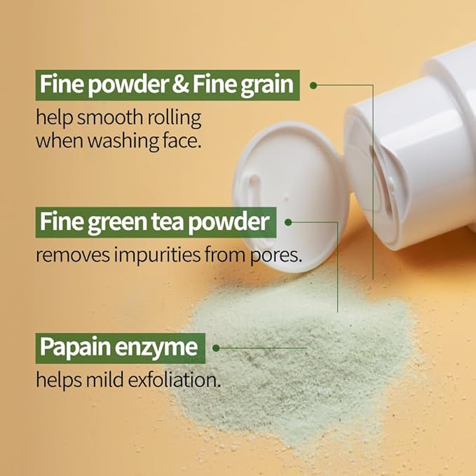 BEAUDIANI Enzyme Powder Cleanser with Papain & 5-Layer Hyaluronic Acid | Gentle Exfoliating Bubble Face Wash, Deep Pore Cleansing Makeup Remover for Dry Sensitive Skin | Korean Skincare 70g