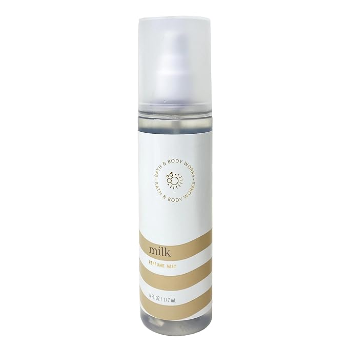 Bath & Body Works Sensitive Skin Milk Fragranced Perfume Mist and Body Lotion Duo Set with a Natural Oats Sample Soap