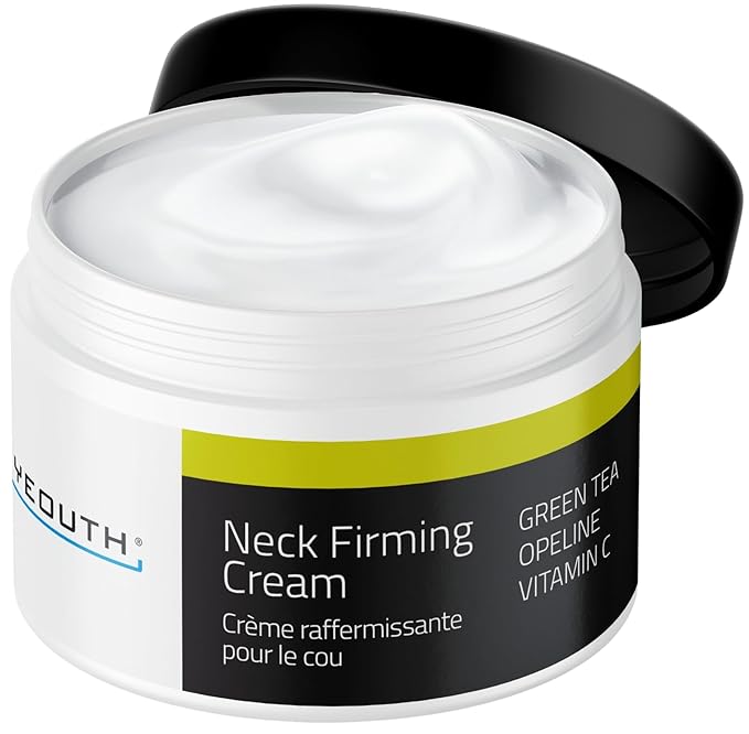 YEOUTH Neck Cream with Vitamin C, Skin Firming Moisturizer for Women and Men, Face and Neck Firming Cream Targets Double Chin, Décolletage, and Chest 2oz