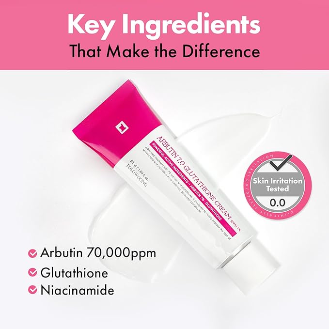 TOSOWOONG Radiance & Clarity Duo: Arbutin 7% Glutathione Cream & Rice Glow Milky Toner for Clearer, Luminous Skin