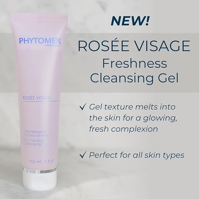 PHYTOMER Rosée Visage Duo: Toning Cleansing Lotion & Face Cleansing Gel for a Refreshing, Radiant Complexion