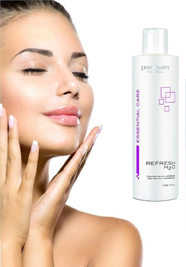 postQuam Professional Refresh H2O for Dry or Dehydrated Skin Moisturizing Tonic 250ml - Super Hydrating Effect – Provides A Toning and Refreshing Effect - Alcohol Free - Aloe Vera Sunflower Extract