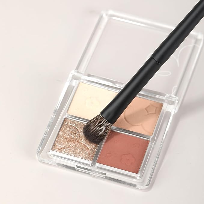 MSQ Eyeshadow Brush, Eye Makeup Brush with Soft Synthetic Hair Bristles, Eye Blender Brush for Highlighting, Blending, Essential Eye Shadow Brush for Daily Makeup