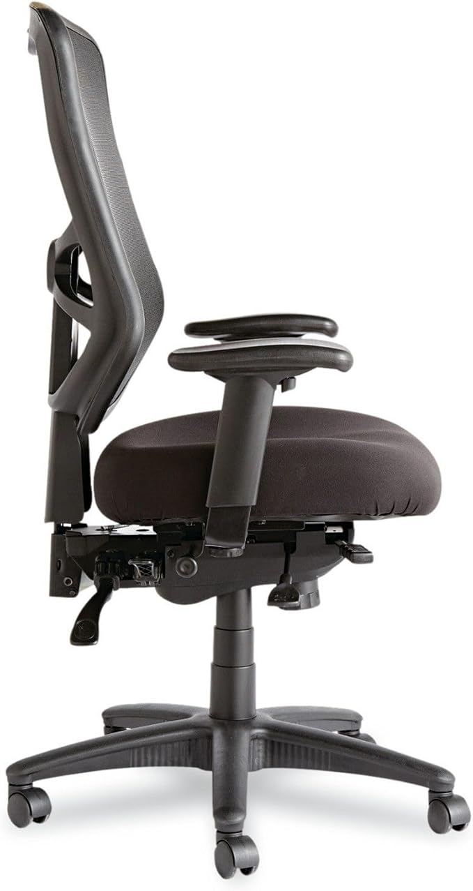 Alera Elusion Series Mesh High-Back Multifunction Chair, Black