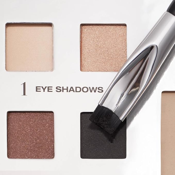 The Corner Brush Eye Stamper | Smokey eye & eyeliner brush, dual-ended, angled and precise, soft vegan bristles, Woosh Beauty
