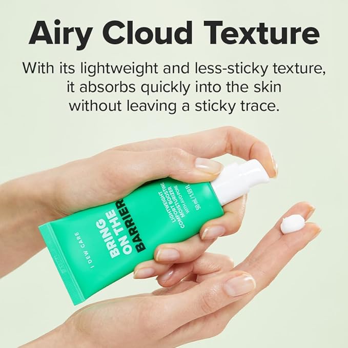I DEW CARE Lightweight Boosting Moisturizer - Bring On The Barrier | Strengthening, Soothing for Combination Skin and Oily Skin, Balance Excess Sebum, Fast Absorption, Hydrating, 50mL