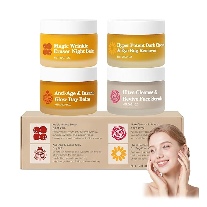 4-In-1 Mature Skin System, Hydrating & Nourishing Formula for Mature Women’s Skin, Supports Smooth, Firm & Radiant-Looking Skins, Gentle Daily Face Balm System