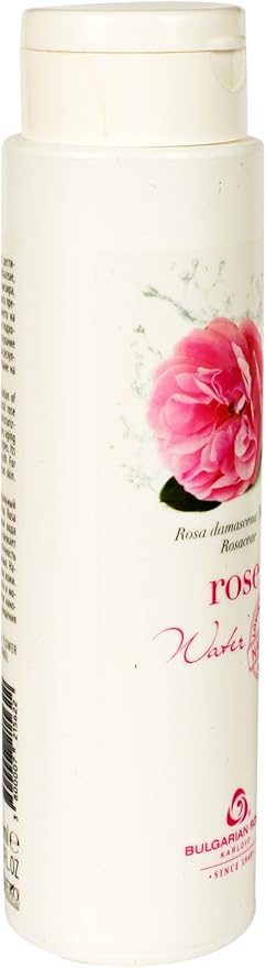 Rose Water - 100% Organic Natural Facial Toner (No added alcohol, chemicals or fragrances) from Rose Valley, Bulgaria - Steam distilled from Rosa Damascena - 8.5 oz