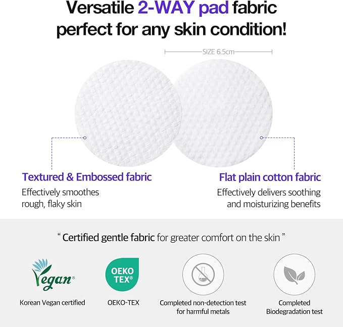 COSNORI Panthenol Barrier Toner Pad (60 Pads) - High-Concentration D-Panthenol - Vegan Certified - Soothing & Barrier-Boosting for Sensitive Skin - Vegan & Eco-Friendly (4.73 fl.oz.)