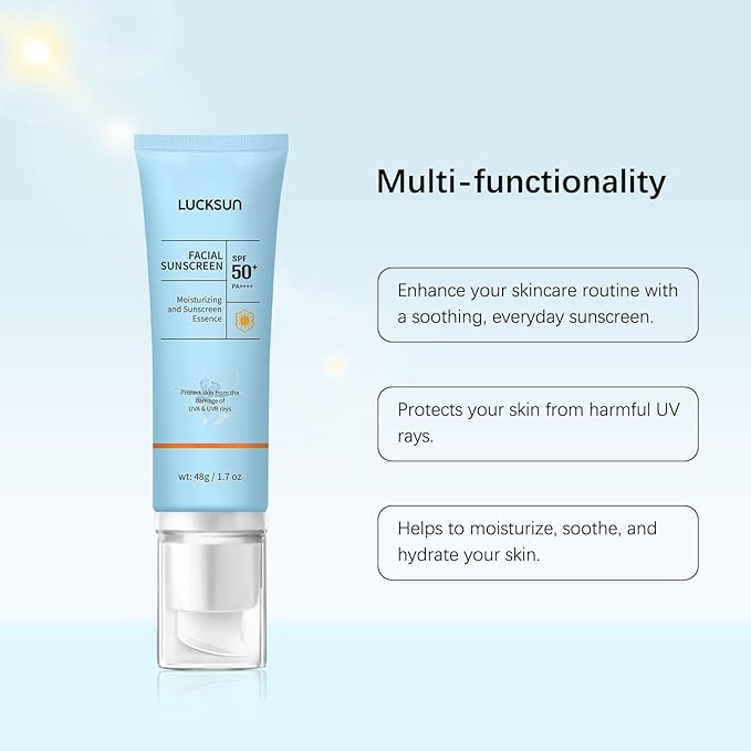 Tinted Sunscreen for Face, Broad Spectrum UVA/UVB SPF 50+++ Protection, Water-Resistant, Lightweight & Non-Greasy for Facial & Body, Travel Size Sunscreen, Daily Protection, 2 Pack