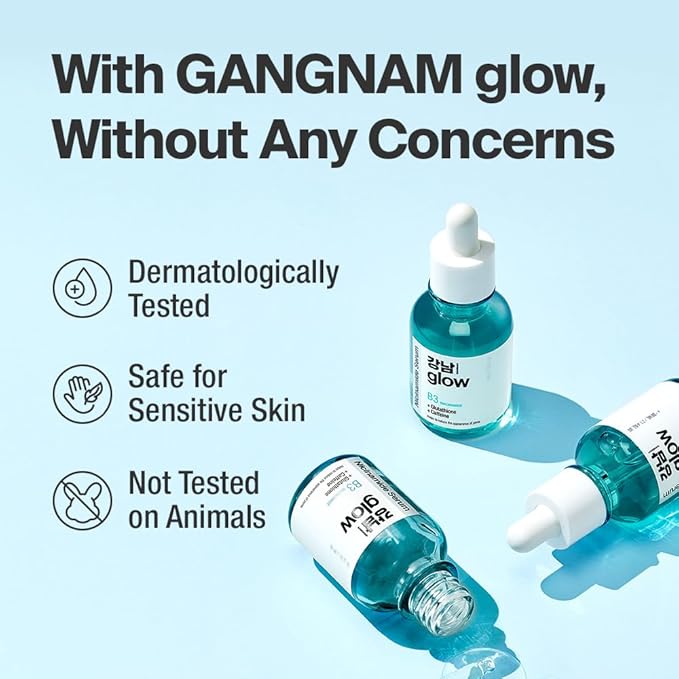 Niacinamide B3 Serum | Korean Pore Minimizer Glutathione Serum for face | Vitamin B3 & Multi Peptide for Face | Glow FacialSerum for Dark Spots | Glass Skin Korean Skincare - 1.01 fl oz (30ml)