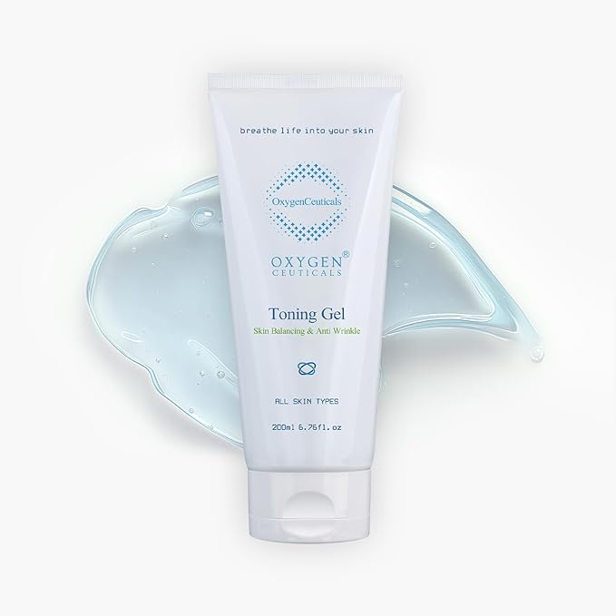 OxygenCeuticals Toning Gel – Premium Hydrating Gel Toner with Centella & Licorice Root Extracts, Adenosine Anti-Wrinkle, Soothing Care for Dry & Sensitive Post-Treatment Skin. 6.67 fl.oz (200ml)