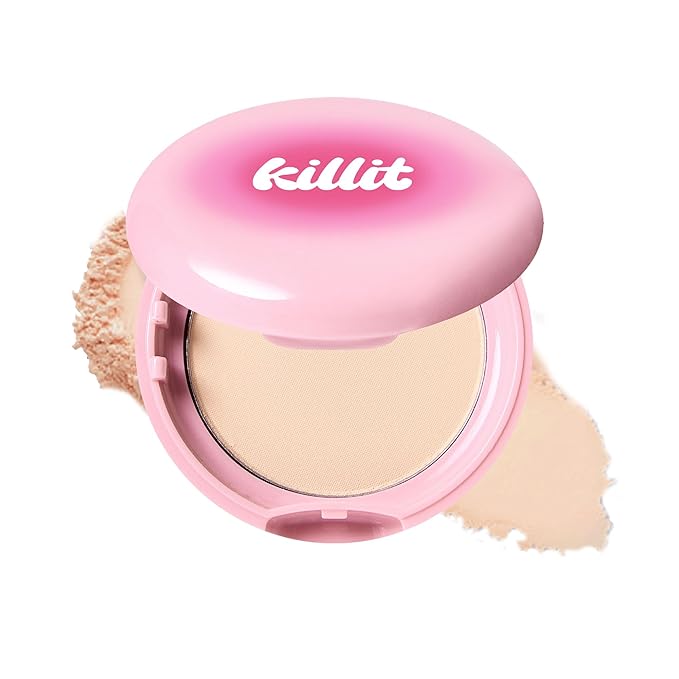 Killit Powder Pact 02 Natural – Lightweight Compact for Smooth and Even Finish, Pore-Blurring and Moisture-Balancing Formula – 9 g/Made in Korea