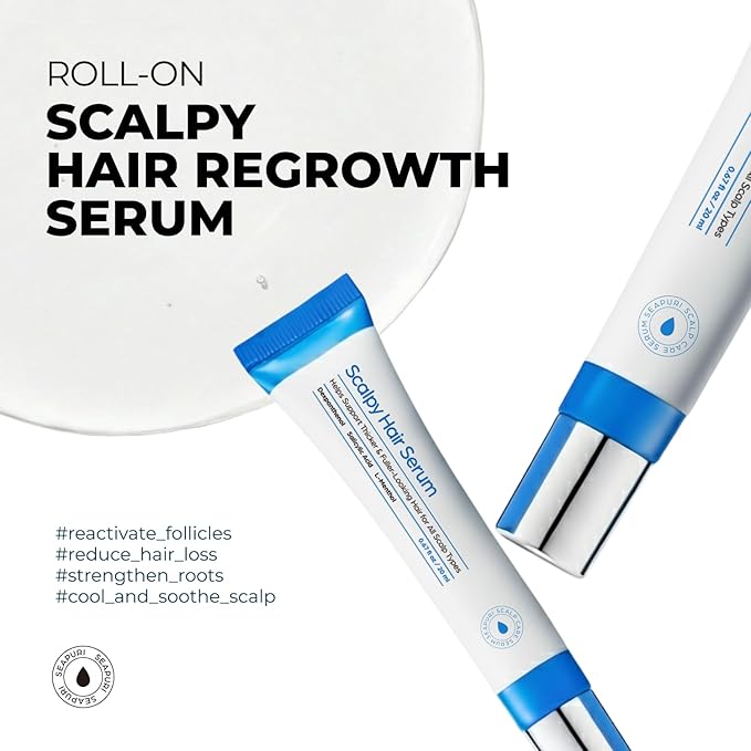 Scalpy Hair Growth Serum for Men & Women for Hair Loss & Regrowth | Scalp Treatment with Salicylic Acid, Menthol, Dexpanthenol | Non-Greasy, Lightweight (2.01 Fl Oz)